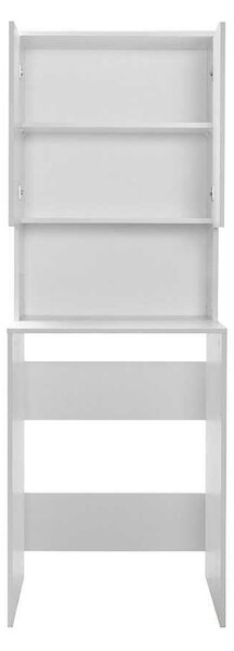 Dulap Baie Adore cu Loc Pentru Masina de Spalat, 3 Rafturi, 2 Usi, Alb, 65 x 182 x 60 cm