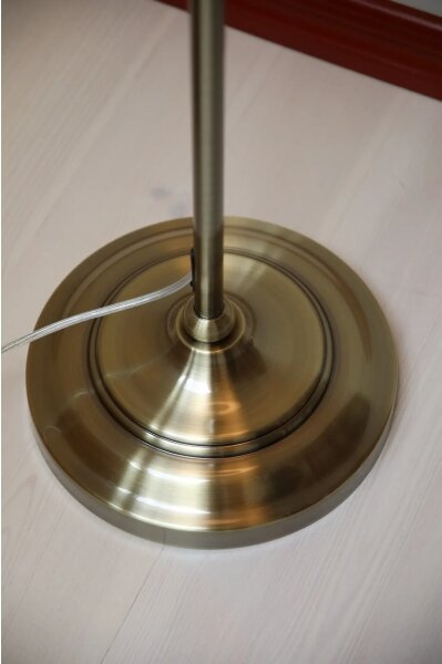 Markslöjd 108972 - Lampă de podea OXFORD 1xE14/40W/230V alb/alamă