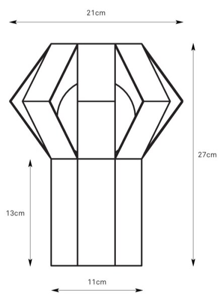 Markslöjd 109149 - Lampă de masă OCTA 1xE27/60W/230V portocalie