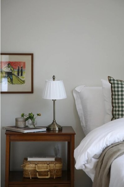 Markslöjd 108973 - Lampă de masă OXFORD 1xE14/40W/230V alb/alamă