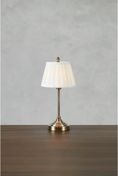 Markslöjd 108973 - Lampă de masă OXFORD 1xE14/40W/230V alb/alamă