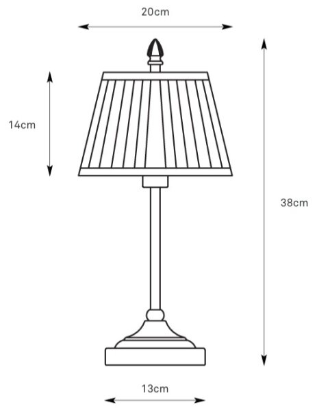 Markslöjd 108973 - Lampă de masă OXFORD 1xE14/40W/230V alb/alamă