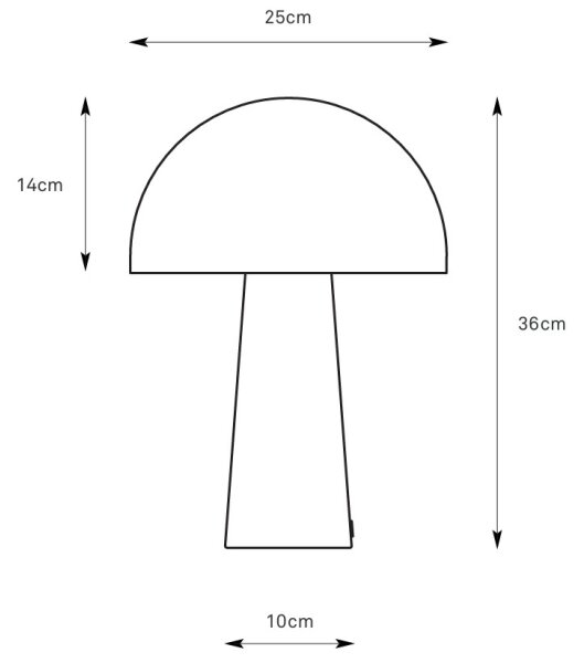 Markslöjd 108994 - Lampă de masă MANTAR 1xE14/40W/230V albastră