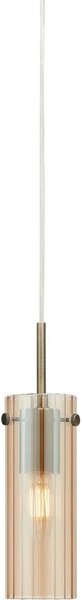 Markslöjd 109015 - Lustră pe cablu TIBIA 1xE14/40W/230V bej fumuriu/alamă
