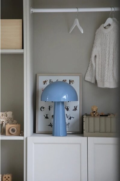 Markslöjd 108994 - Lampă de masă MANTAR 1xE14/40W/230V albastră