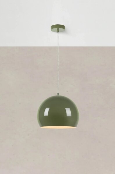 Markslöjd 108988 - Lampă suspendată pe cablu POP 1xE27/40W/230V, diam. 28 cm, verde