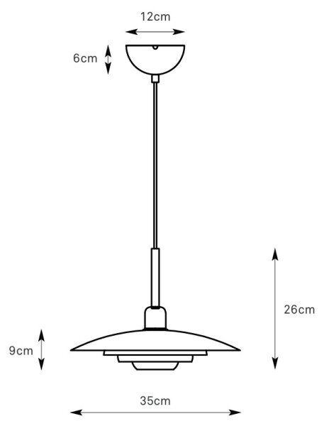 Markslöjd 108875 - Lustră suspendată pe cablu PINY 1xE27/60W/230V diametru 35 cm bej