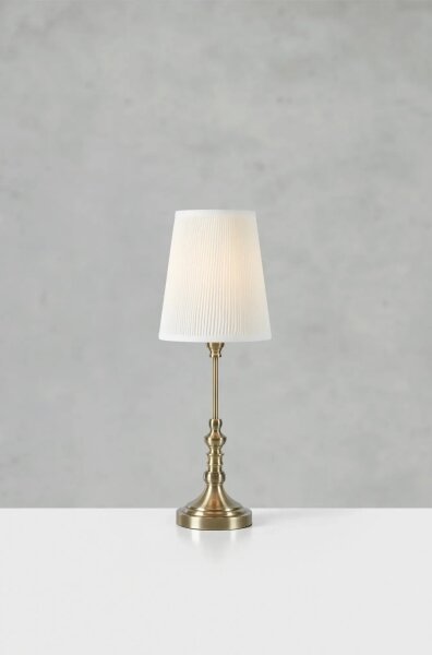 Markslöjd 108970 - Lampă de masă NOBLE 1xE14/40W/230V 66 cm alb/alamă