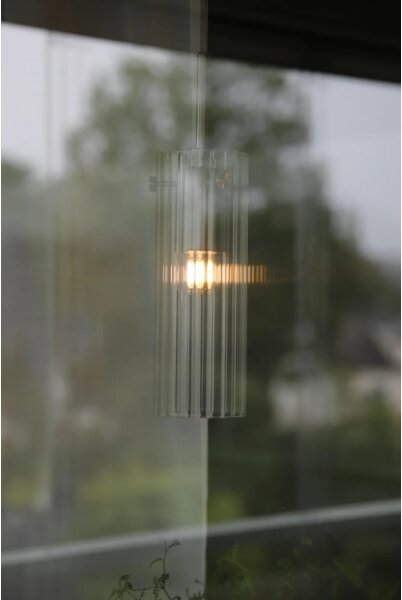 Markslöjd 109013 - Pendul pe cablu TIBIA 1xE14/40W/230V sticlă transparentă/alamă