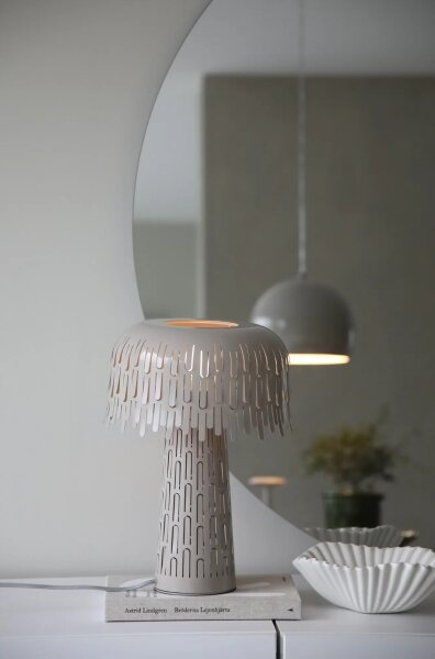 Markslöjd 109005 - Lampă de masă VERBERA 1xE14/40W/230V gri