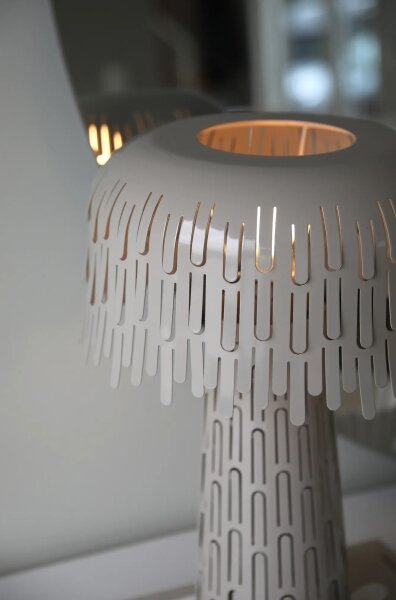 Markslöjd 109005 - Lampă de masă VERBERA 1xE14/40W/230V gri