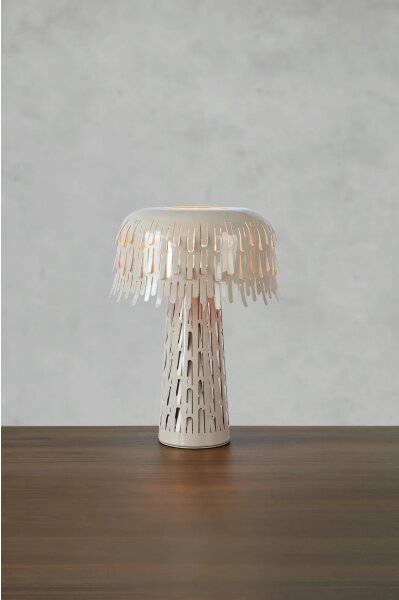 Markslöjd 109005 - Lampă de masă VERBERA 1xE14/40W/230V gri