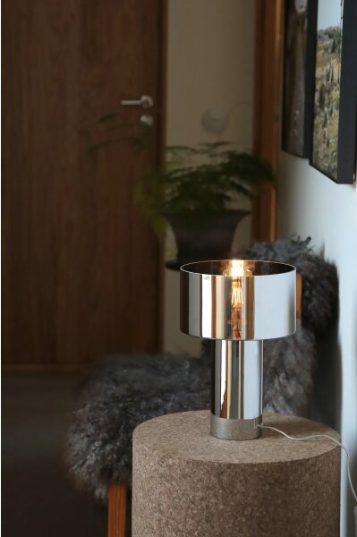 Markslöjd 109144 - Lampă de masă CORIN 1xE27/60W/230V crom lucios