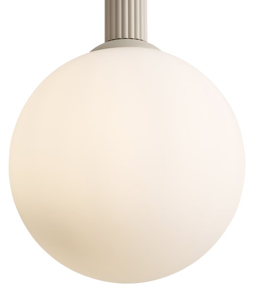 Lampă suspendată scandinavă Bej cu sticlă opală - Polly