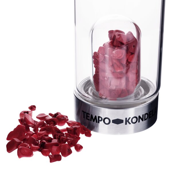 TEMPO-KONDELA CRYSTAL, flacon de sticlă cu jasp, 500 ml