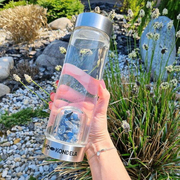 TEMPO-KONDELA CRYSTAL, flacon de sticlă cu cianit, 500 ml