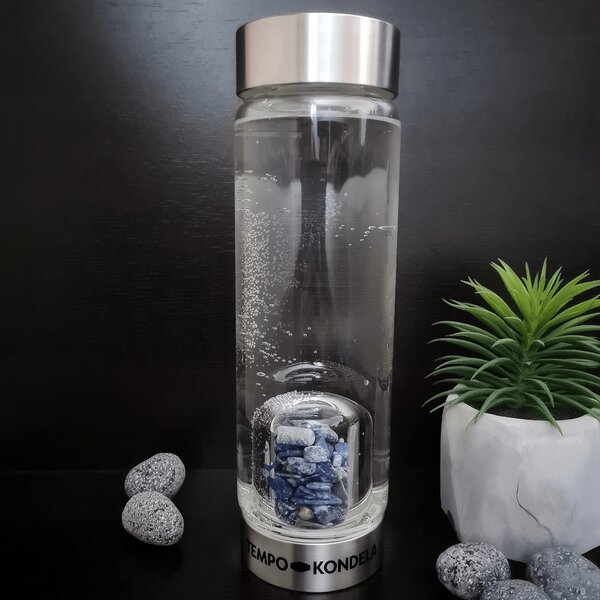 TEMPO-KONDELA CRYSTAL, flacon de sticlă cu cianit, 500 ml