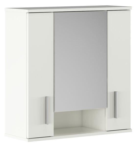 Dulap suspendat cu oglindă, alb mat, LESSY NEW 01