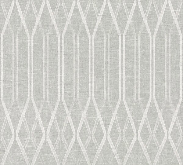 Tapet netesut aspect geometric Linen Style gri 10,05 x 0,53 m