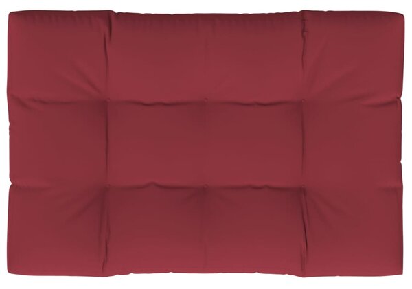 Pernă pentru paleți, roșu vin, 120 x 80 x 12 cm, țesătură
