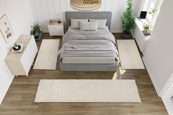 Set 3 covoare dormitor Viva crem