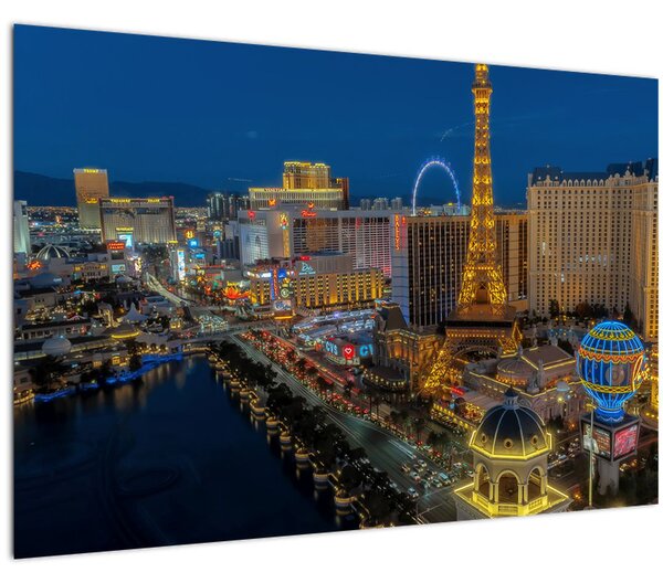 Tablou cu Las Vegas nocturn (90x60 cm)