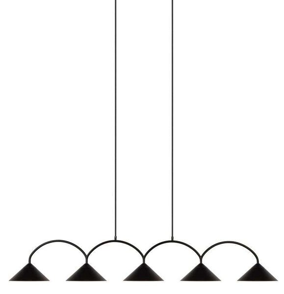 Globen Lighting - Curve 5 Lustră Pendul Black Globen Lighting