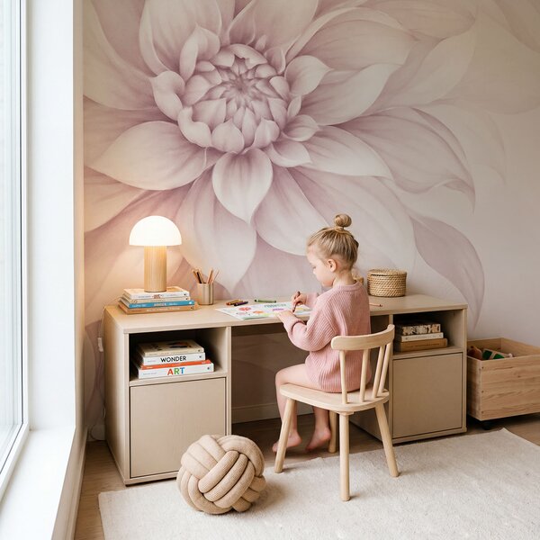Fototapet Flori delicate în nuanțe delicate de roz, Fototapet flori mari, Fototapet populare, t01024v1 - Tapeko.ro