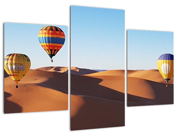 Tablou - baloane zburătoare în deșert (90x60 cm)