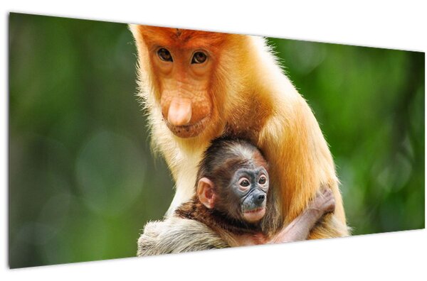 Tablou cu maimuțe (120x50 cm)
