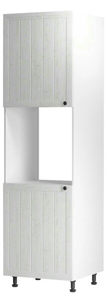 Dulap bucatarie PROVENCE D60P, alb, DTD laminat, 60x58x212 cm