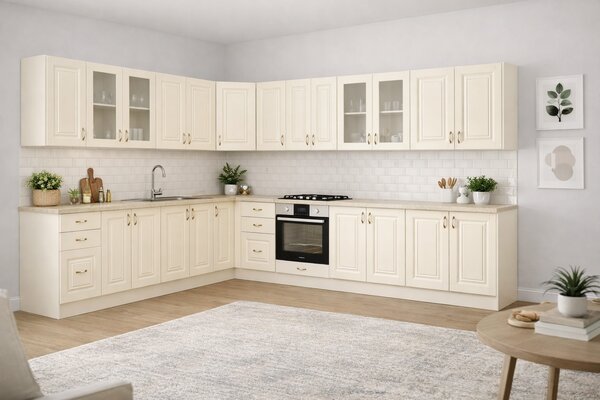 Bucatarie pe colt din MDF Roma COLT 1