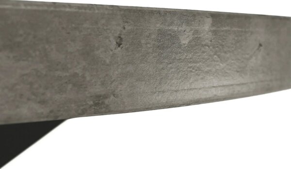 Masa MEDOR, gri carbon/negru, 120x120x76 cm