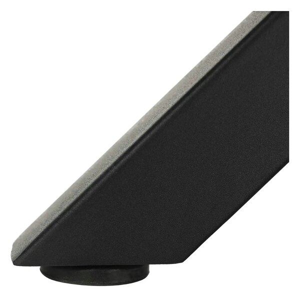 Masa MEDOR, stejar inchis/negru, 120x120x76 cm