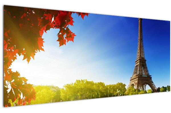 Tablou - toamna la Paris (120x50 cm)