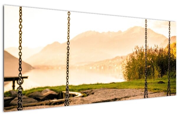 Tablou - balansoar în natură (120x50 cm)