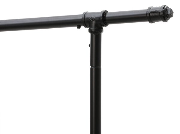 Regal de haine multifunctional negru pe roti RALVO