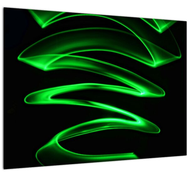 Tablou - valuri neon (70x50 cm)