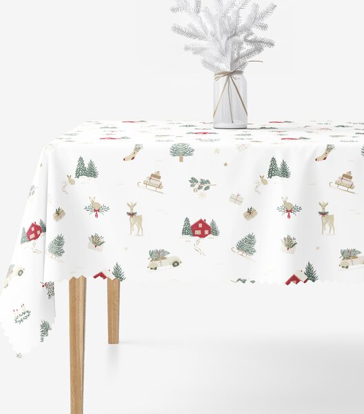 Goldea față de masă de crăciun impermeabilă - crăciun tradițional 80 x 80 cm