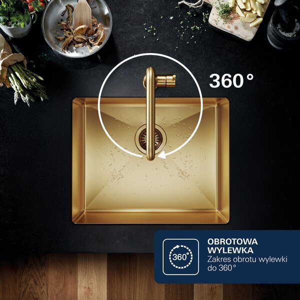 Grohe Start baterie bucătărie pe picior Brushed Cool Sunrise 30631GN0