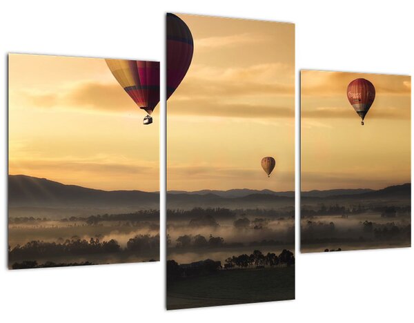 Tablou cu baloane zburând (90x60 cm)