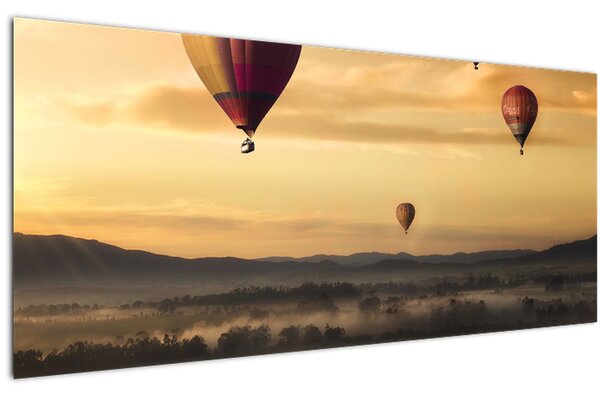 Tablou cu baloane zburând (120x50 cm)