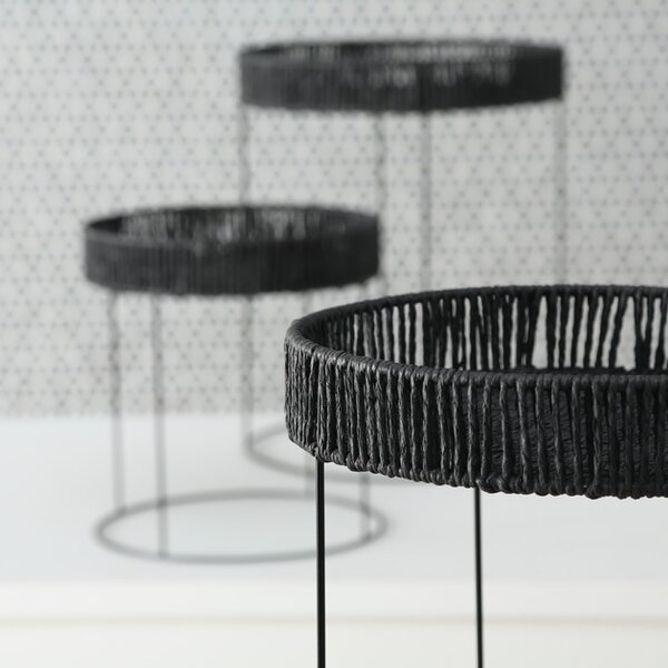 Set 3 masute Elo negre