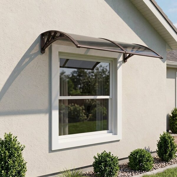 Copertina PREMIUM 150x120 cm, Policarbonat 6 mm, Suporturi din ABS, Maro/Bronz