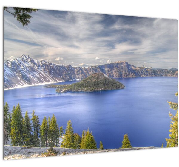 Tablou lacul montan (70x50 cm)