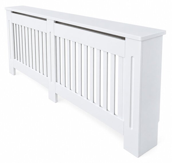 Masca pentru Calorifer PREMIUM 3XL 203x82x21.5 cm, MDF Vopsit de 21 mm, Alb lucios
