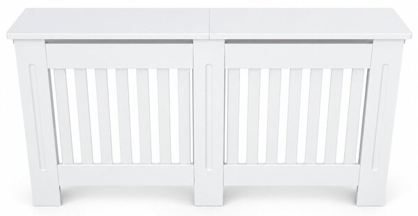 Masca pentru Calorifer PREMIUM L 142x82x21.5 cm, MDF Vopsit de 21 mm, Alb lucios