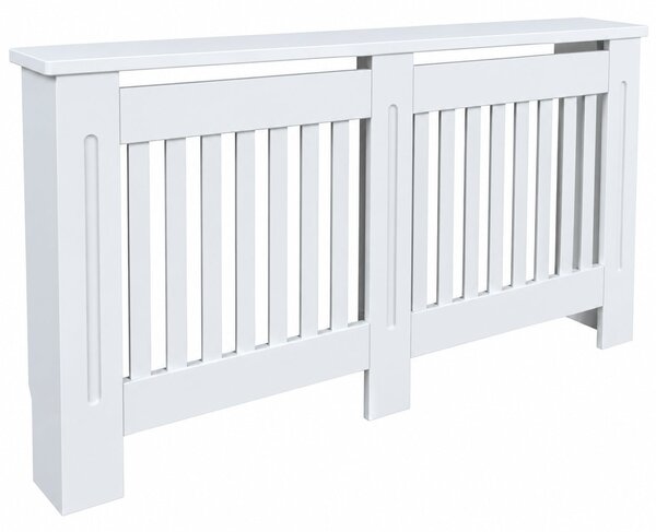 Masca pentru Calorifer PREMIUM L 142x82x21.5 cm, MDF Vopsit de 21 mm, Alb lucios