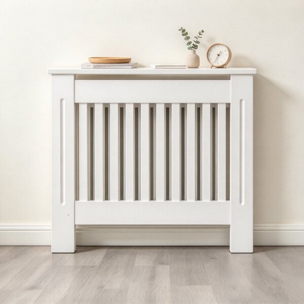 Masca pentru Calorifer PREMIUM S 102x82x21.5 cm, MDF Vopsit de 21 mm, Alb lucios