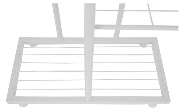 Etajera BAMIR TIP 2, alb, metal, 43x22x126 cm